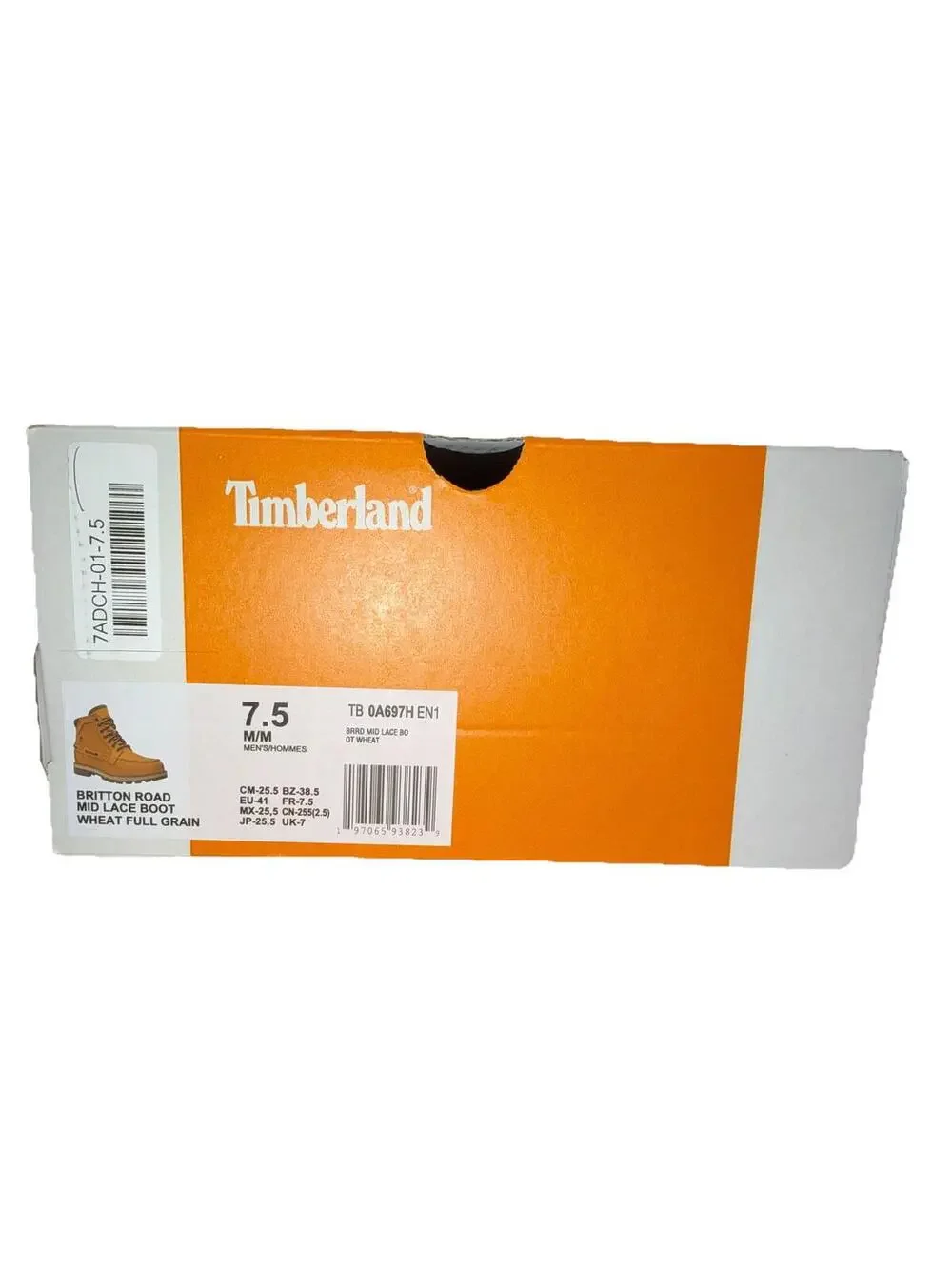 Mens Timberland Britton Road Wheat Full Grain Boots SZ 7.5